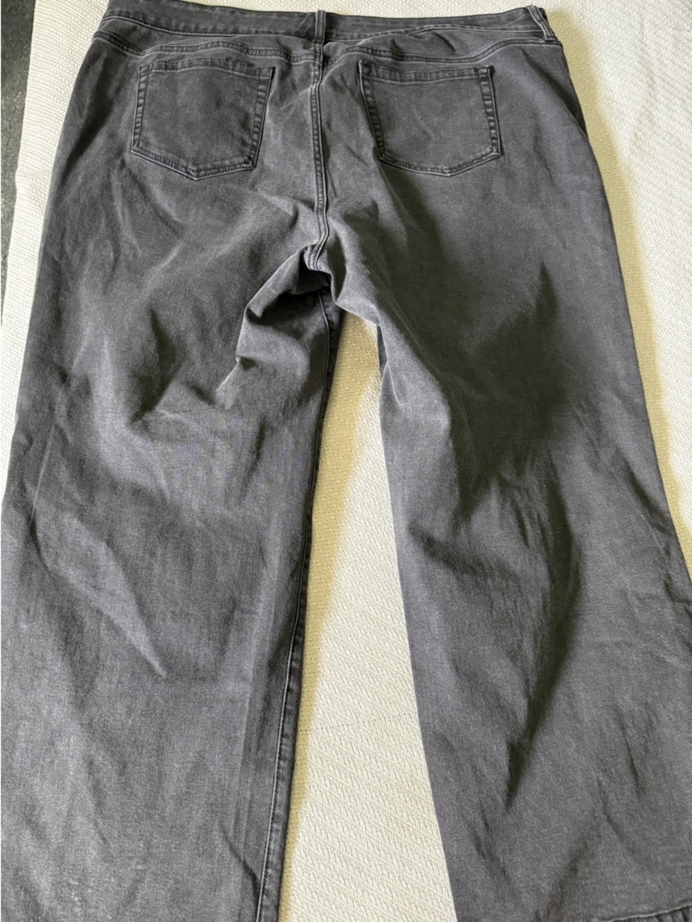Torrid Perfect Wide Leg Black Sateen Stretch Mid Rise Women's Pants Size 22R - Picture 11 of 11